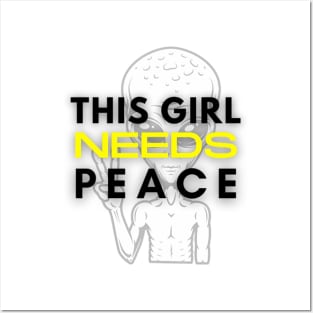 This Girl Needs Peace Posters and Art